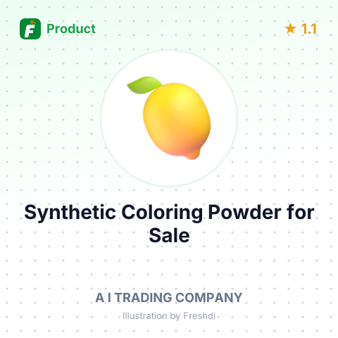 Lemon Yellow Synthetic Coloring Powder – summary card, no photo uploaded yet