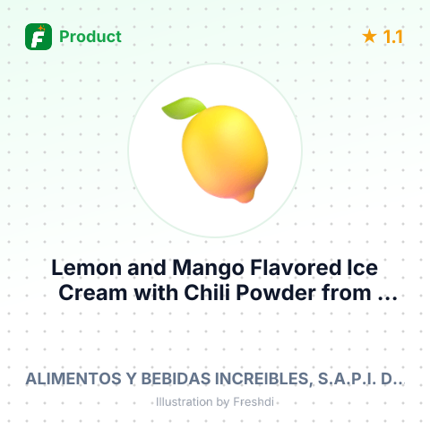 Lemon and Mango Flavored Ice Cream with Chili Powder – summary card, no photo uploaded yet