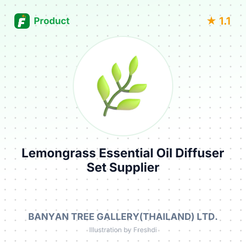 Lemongrass Essential Oil Diffuser Set – summary card, no photo uploaded yet