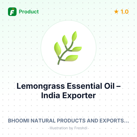 Lemongrass Essential Oil – summary card, no photo uploaded yet