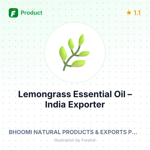 Lemongrass Essential Oil – summary card, no photo uploaded yet