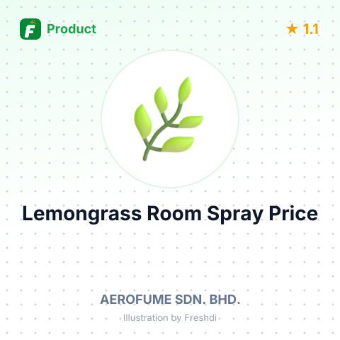 Lemongrass Room Scent Spray – summary card, no photo uploaded yet
