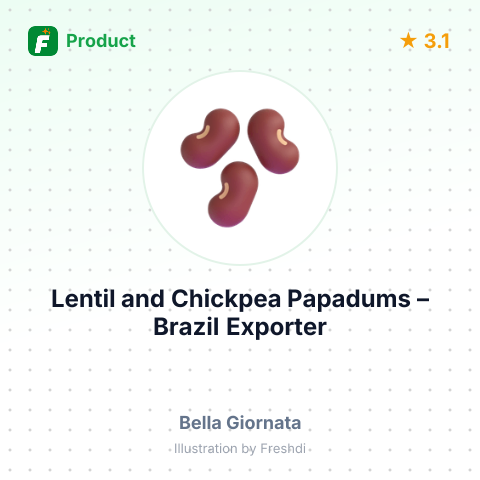 Lentil and Chickpea Papadums – summary card, no photo uploaded yet