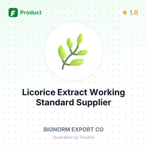 Licorice Extract Working Standard – summary card, no photo uploaded yet