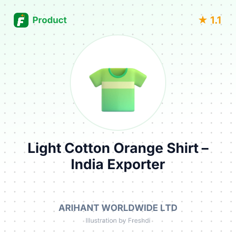 Light Cotton Orange Shirt – summary card, no photo uploaded yet