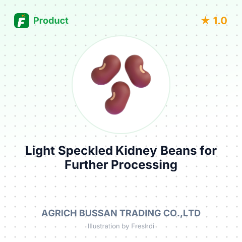 Light Speckled Kidney Beans for Further Processing – summary card, no photo uploaded yet