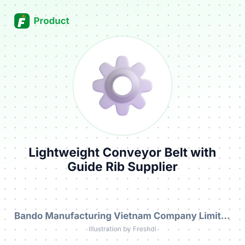 Lightweight Conveyor Belt with Guide Rib – summary card, no photo uploaded yet