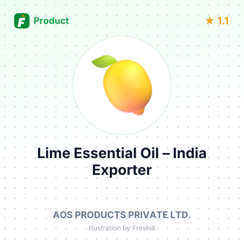 Lime Essential Oil – summary card, no photo uploaded yet