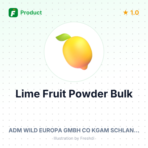 Lime Fruit Powder with Lime Juice Concentrate – summary card, no photo uploaded yet