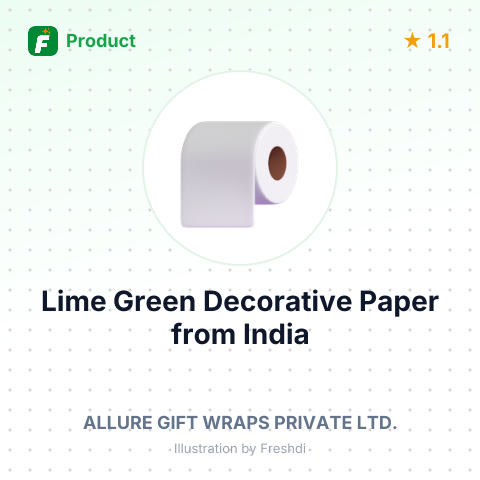 Lime Green Decorative Paper – summary card, no photo uploaded yet