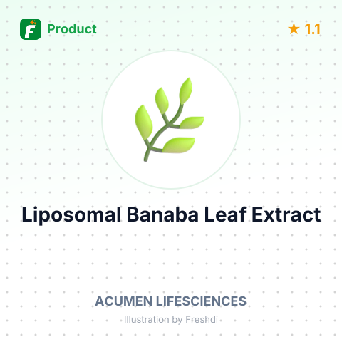Liposomal Banaba Leaf Extract – summary card, no photo uploaded yet