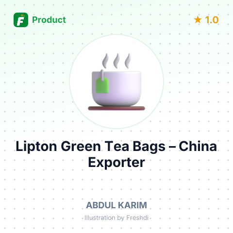 Lipton Green Tea Bags – summary card, no photo uploaded yet