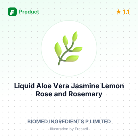 Liquid Aloe Vera, Jasmine, Lemon, Rose, and Rosemary Extract – summary card, no photo uploaded yet