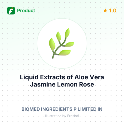 Liquid Extracts of Aloe Vera, Jasmine, Lemon, Rose, and Rosemary – summary card, no photo uploaded yet