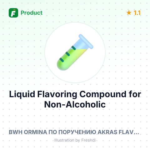 Liquid Flavoring Compound for Non-Alcoholic Beverages - Green Tea – summary card, no photo uploaded yet