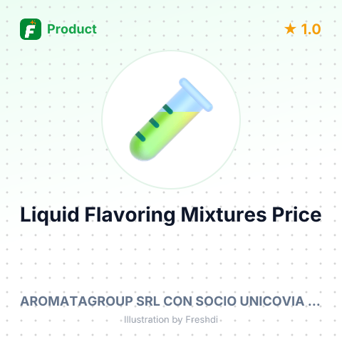 Liquid Flavoring Mixtures for Food Production – summary card, no photo uploaded yet