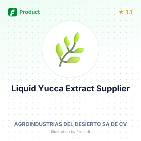 Liquid Yucca Extract – summary card, no photo uploaded yet