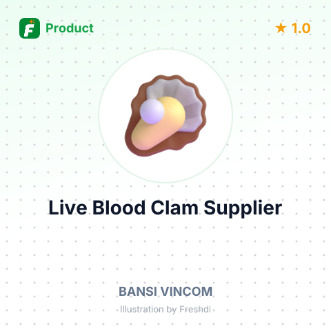 Live Blood Clam (Anadara Granosa) – summary card, no photo uploaded yet