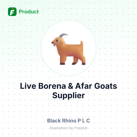 Live Borena & Afar Goats – summary card, no photo uploaded yet
