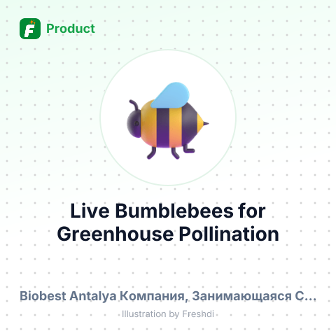 Live Bumblebees for Greenhouse Pollination – summary card, no photo uploaded yet