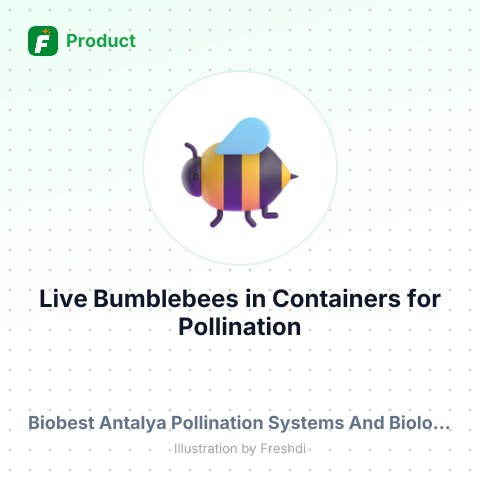 Live Bumblebees in Containers for Pollination – summary card, no photo uploaded yet