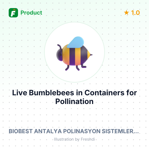 Live Bumblebees in Containers for Pollination – summary card, no photo uploaded yet