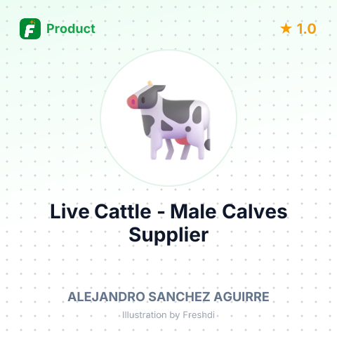 Live Cattle - Male Calves – summary card, no photo uploaded yet