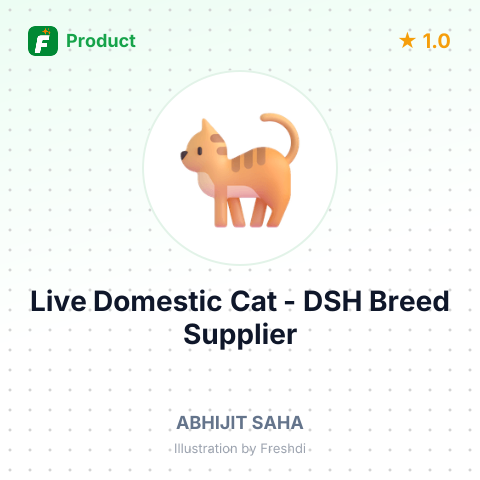 Live Domestic Cat - DSH Breed – summary card, no photo uploaded yet