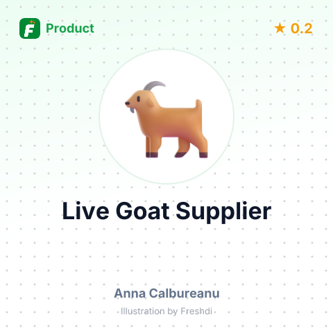 Live Goat – summary card, no photo uploaded yet