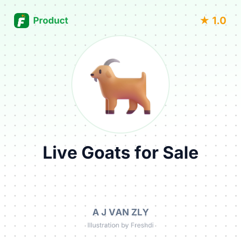 Live Goats – summary card, no photo uploaded yet