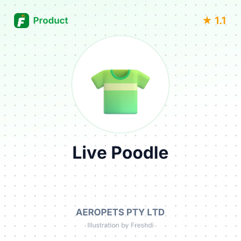 Live Poodle – summary card, no photo uploaded yet