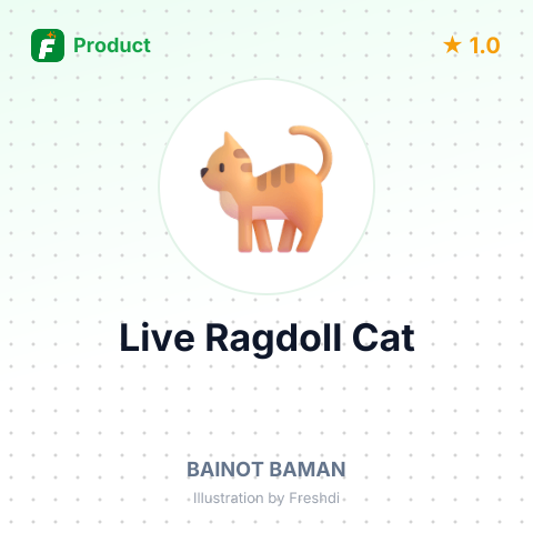 Live Ragdoll Cat – summary card, no photo uploaded yet