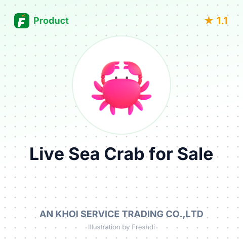 Live Sea Crab (Scylla serrata) – summary card, no photo uploaded yet