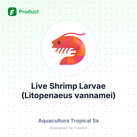 Live Shrimp Larvae (Litopenaeus vannamei) – summary card, no photo uploaded yet
