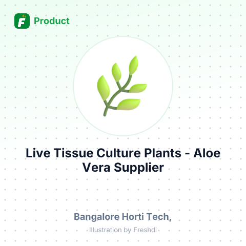 Live Tissue Culture Plants - Aloe Vera – summary card, no photo uploaded yet