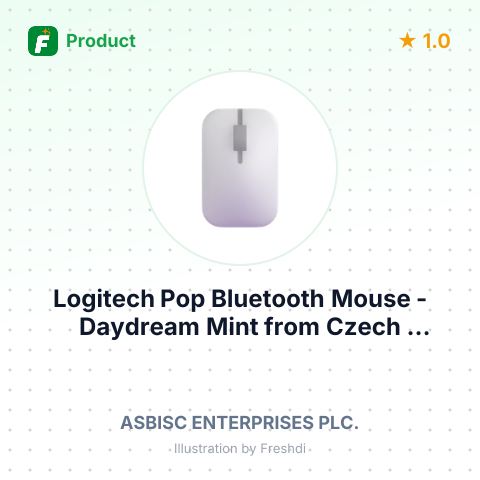 Logitech Pop Bluetooth Mouse - Daydream Mint – summary card, no photo uploaded yet