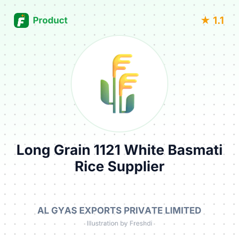 Long Grain 1121 White Basmati Rice – summary card, no photo uploaded yet