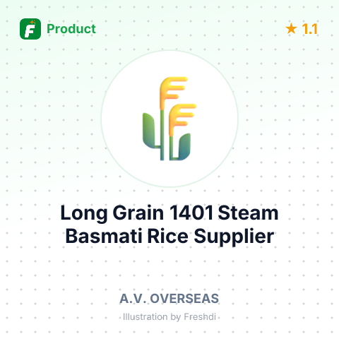 Long Grain 1401 Steam Basmati Rice – summary card, no photo uploaded yet