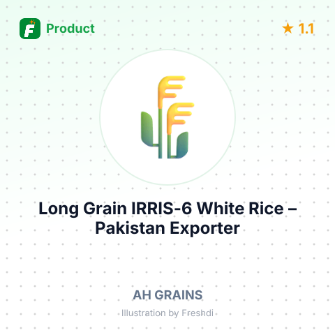 Long Grain IRRIS-6 White Rice – summary card, no photo uploaded yet