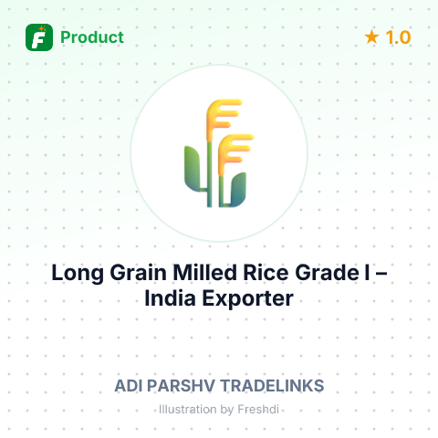 Long Grain Milled Rice Grade I – summary card, no photo uploaded yet