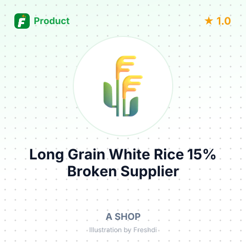 Long Grain White Rice 15% Broken – summary card, no photo uploaded yet
