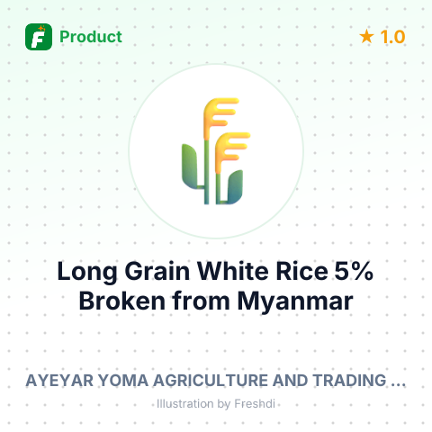 Long Grain White Rice 5% Broken – summary card, no photo uploaded yet