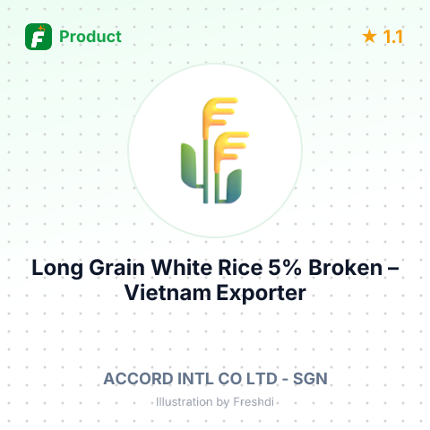 Long Grain White Rice 5% Broken – summary card, no photo uploaded yet