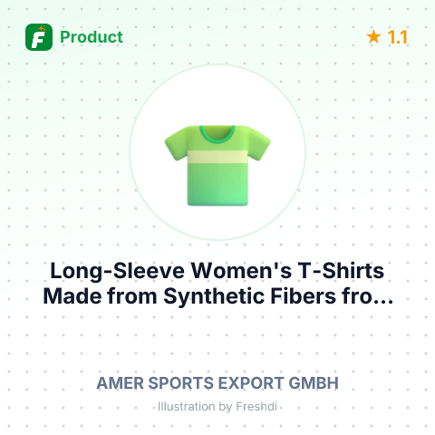Long-Sleeve Women's T-Shirts Made from Synthetic Fibers – summary card, no photo uploaded yet
