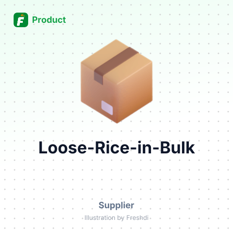 Loose Rice in Bulk – summary card, no photo uploaded yet