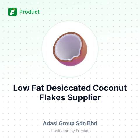 Low Fat Desiccated Coconut Flakes – summary card, no photo uploaded yet