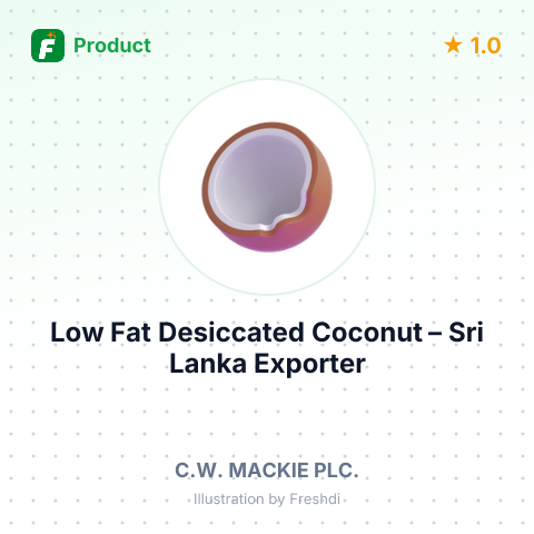 Low Fat Desiccated Coconut – summary card, no photo uploaded yet