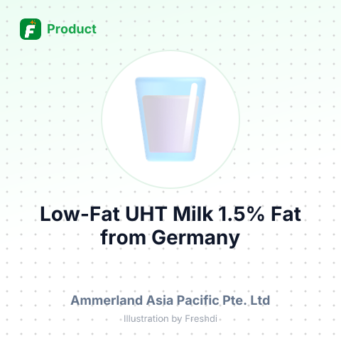 Low-Fat UHT Milk 1.5% Fat – summary card, no photo uploaded yet
