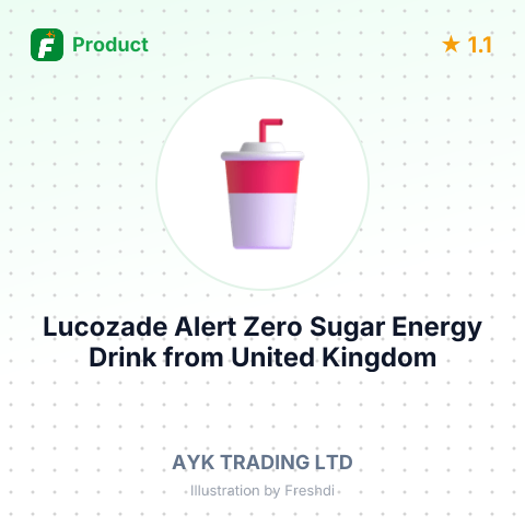 Lucozade Alert Zero Sugar Energy Drink – summary card, no photo uploaded yet