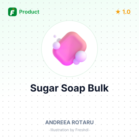 Luxury Sugar Soap - Bitter Orange & Cinnamon – summary card, no photo uploaded yet